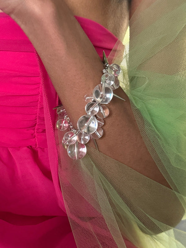 Beads bracelet transparent