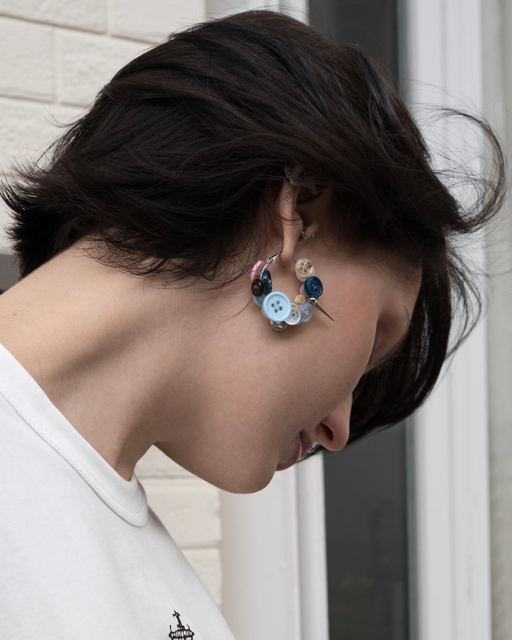 Small Button earrings
