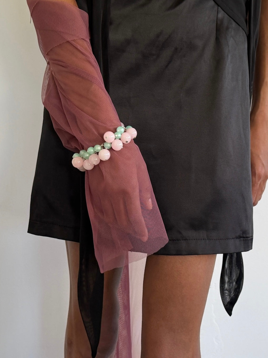 Beads bracelet pink
