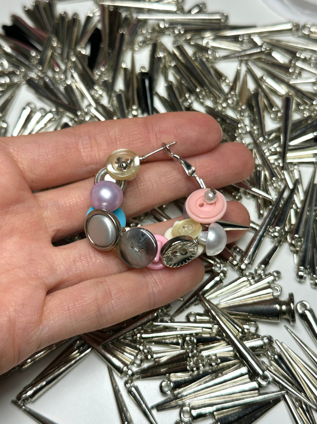 Small Button earrings