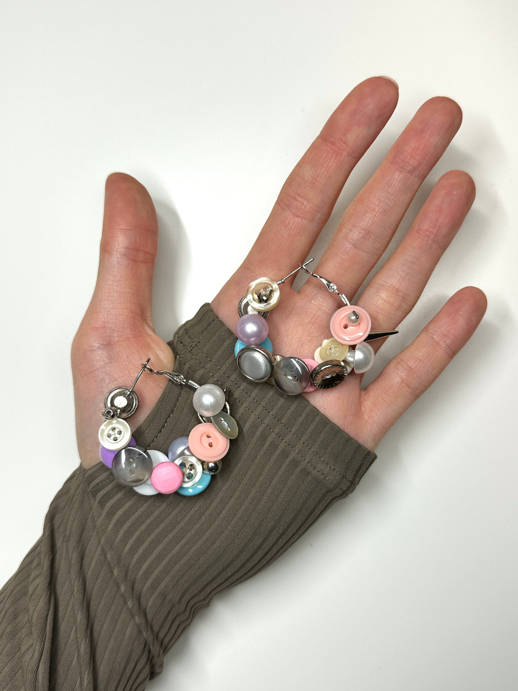 Small Button earrings