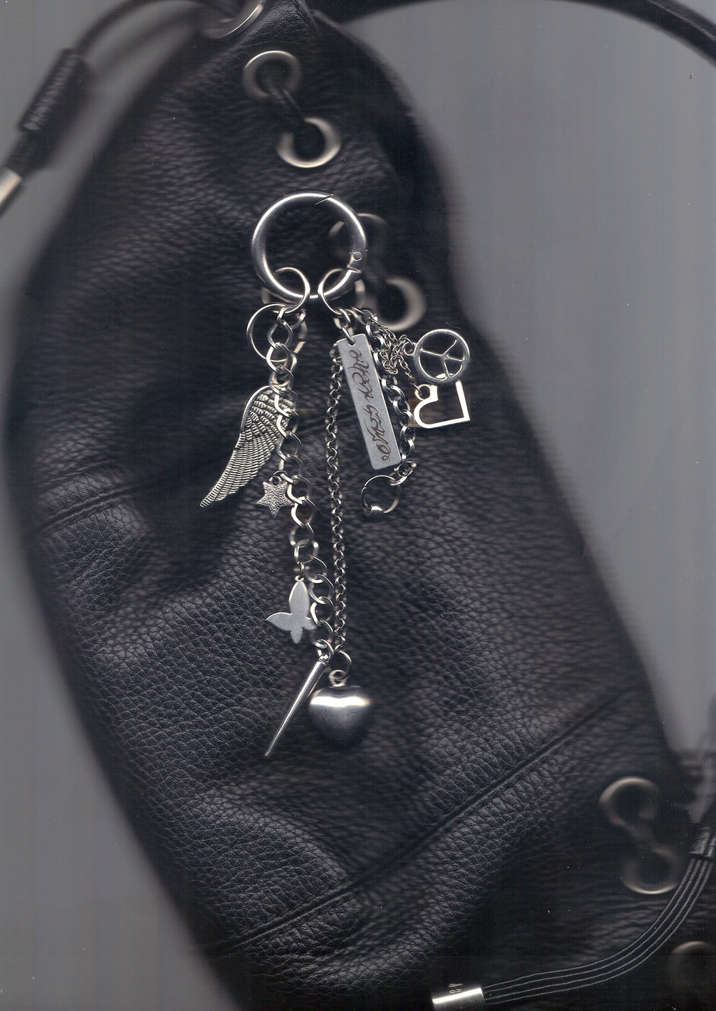 Strass heart keychain