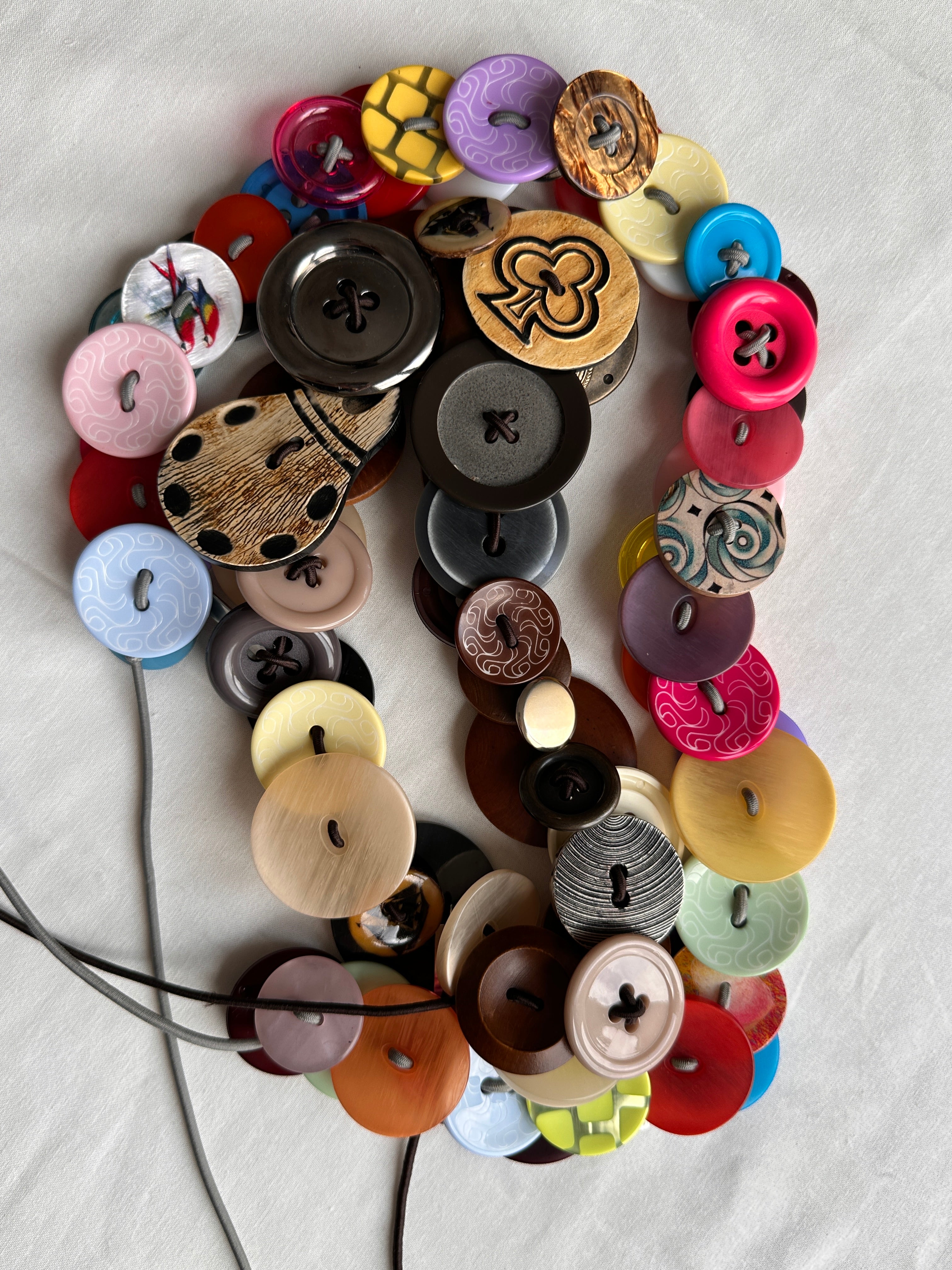 Button Belt multicolored