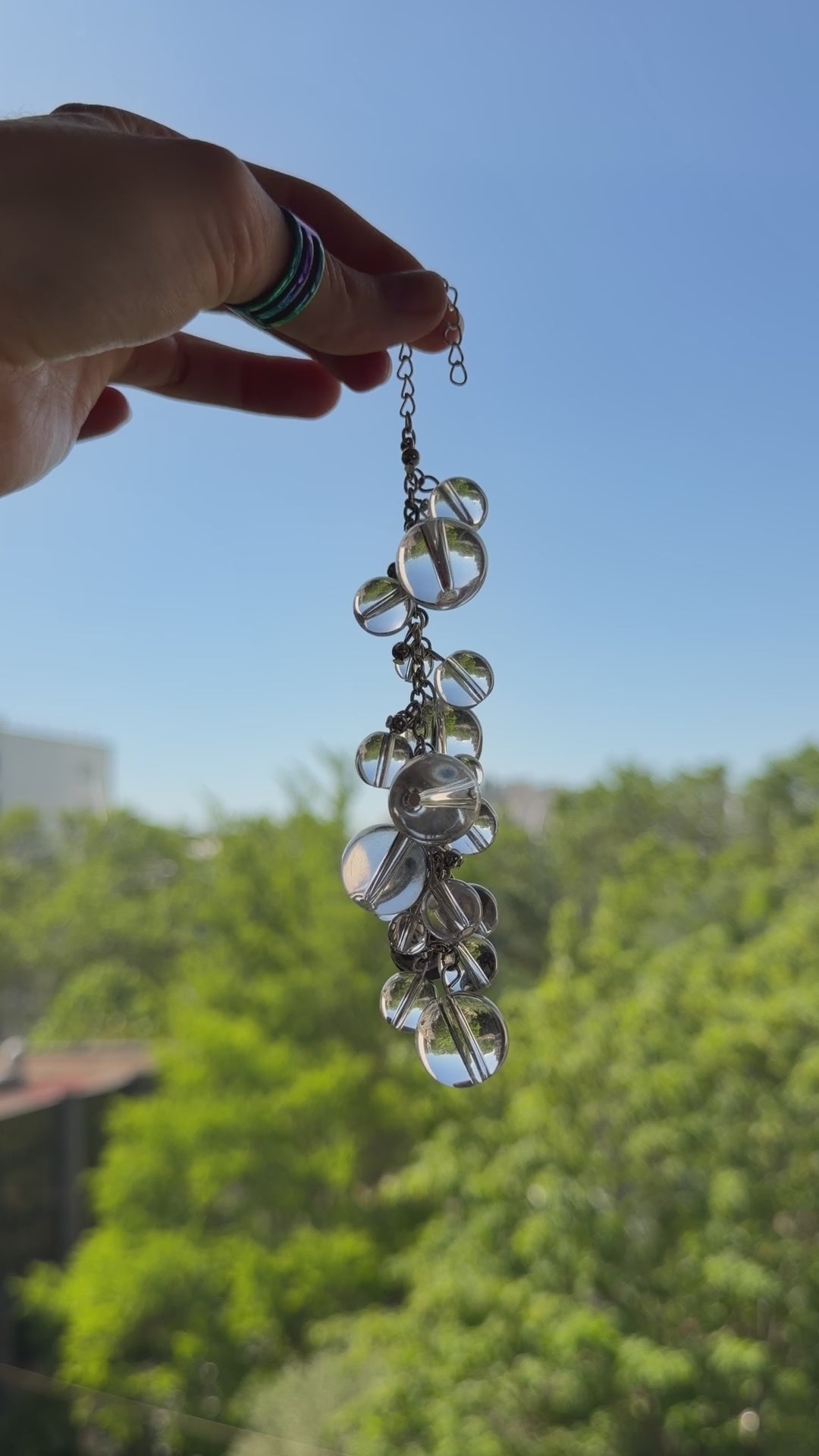 Beads bracelet transparent